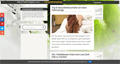 Desktop Screenshot of naturheilrezepte.com